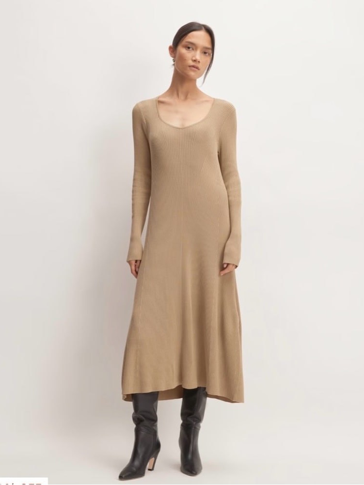 Everlane Ribbed Scoopneck Dress
